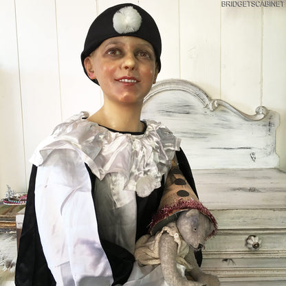 1900s French Full Size Wax Boy Mannequin