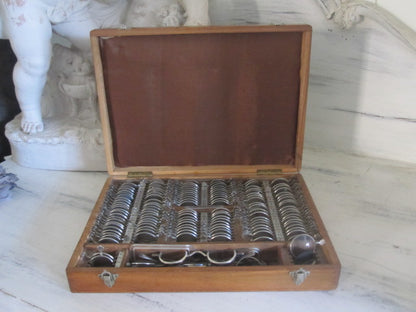 1910s French Optician Lenses Box