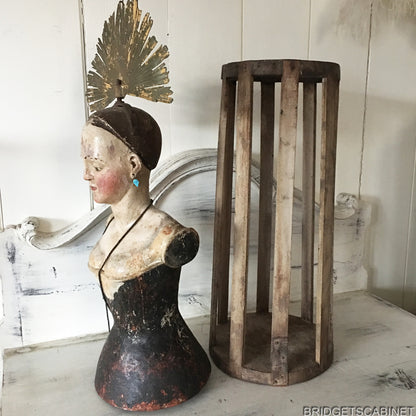 1700s Very Rare Madonna Santos Cage Doll