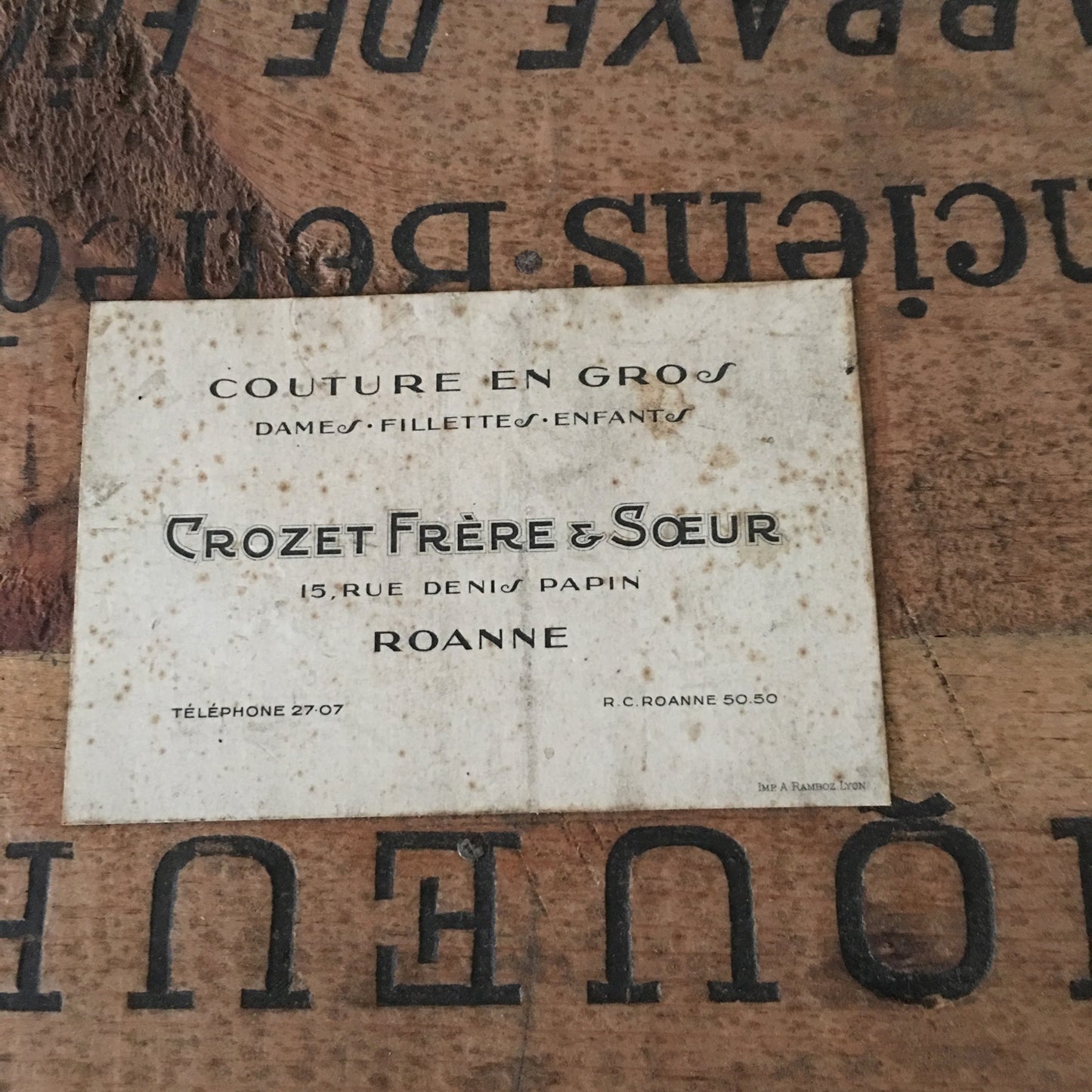Rare French Manneuin in Origina Shipping Crate