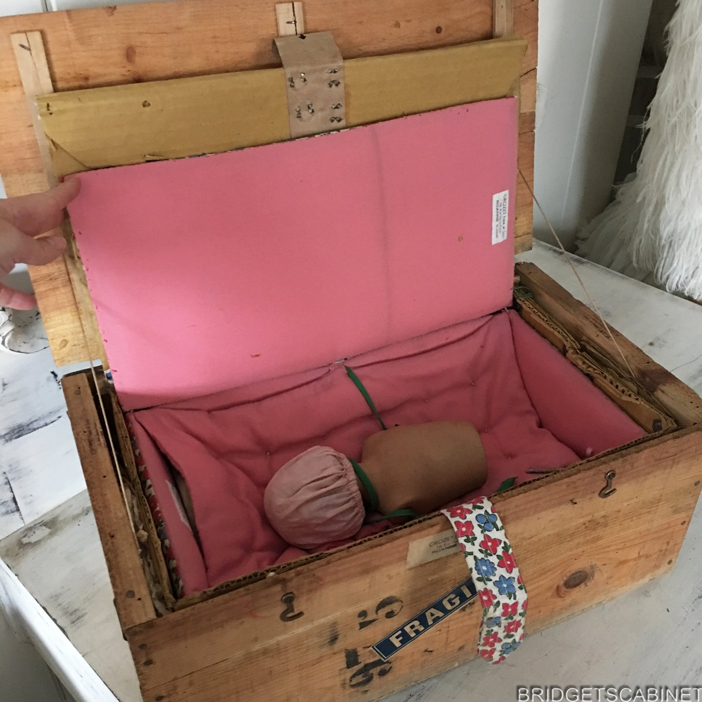 Rare French Manneuin in Origina Shipping Crate