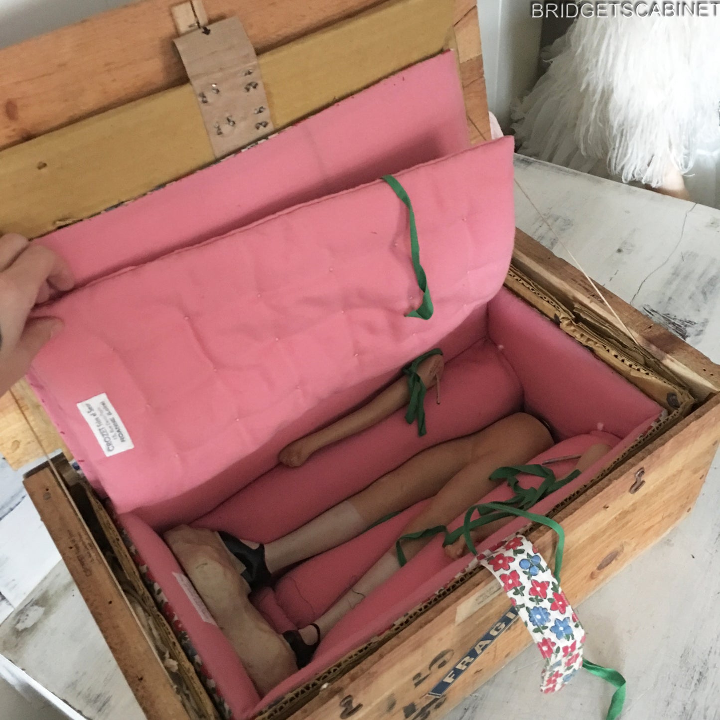 Rare French Manneuin in Origina Shipping Crate
