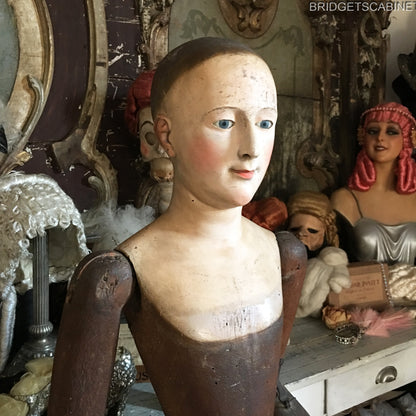 1700s Life-Size Madonna Santos Cage Doll