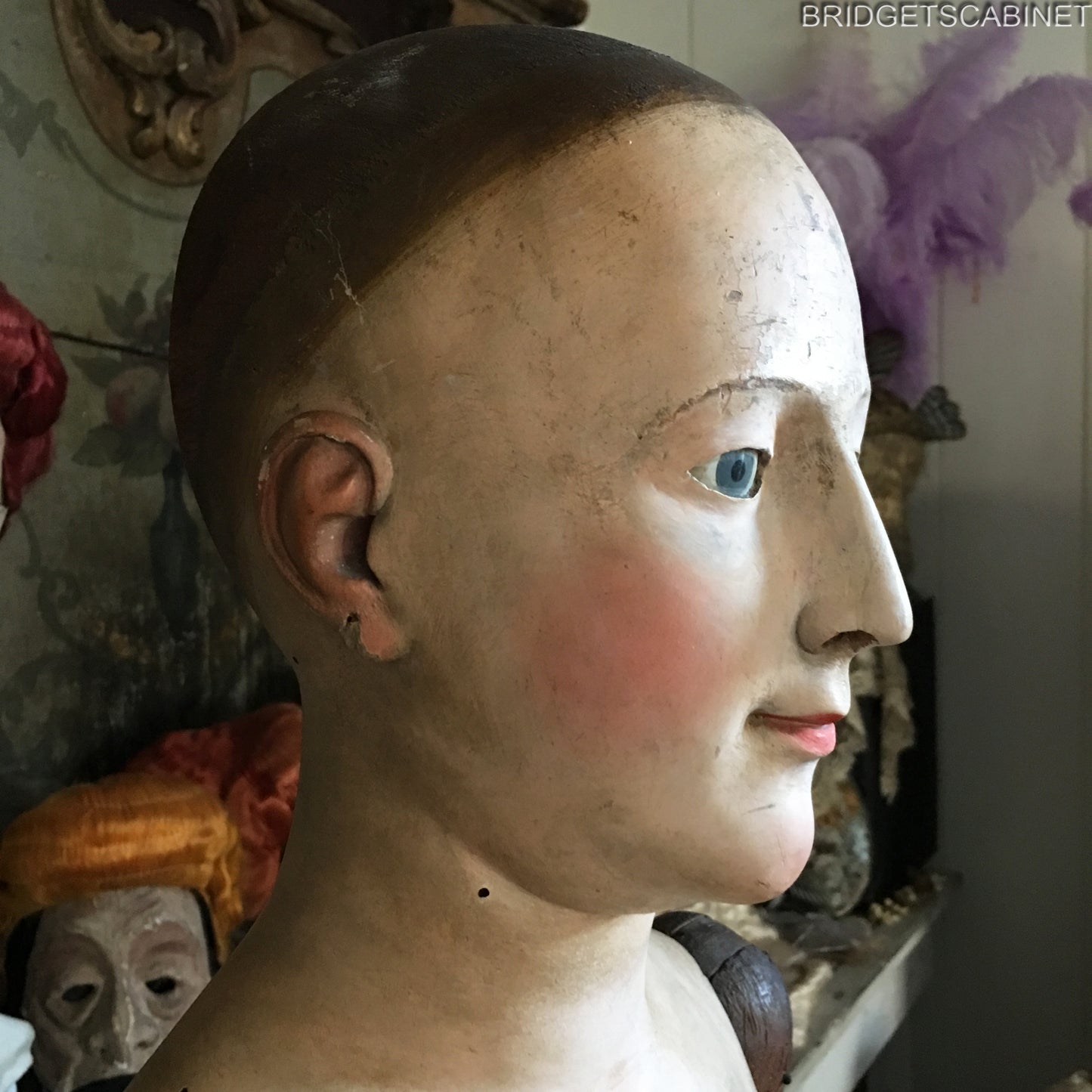 1700s Life-Size Madonna Santos Cage Doll