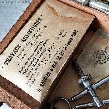 1880s French Cloutage Box Toy