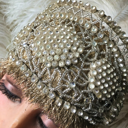 1920s Rhinestone Stage Headdress
