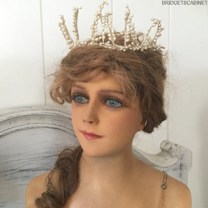 1920 French Wax Bust Art Deco