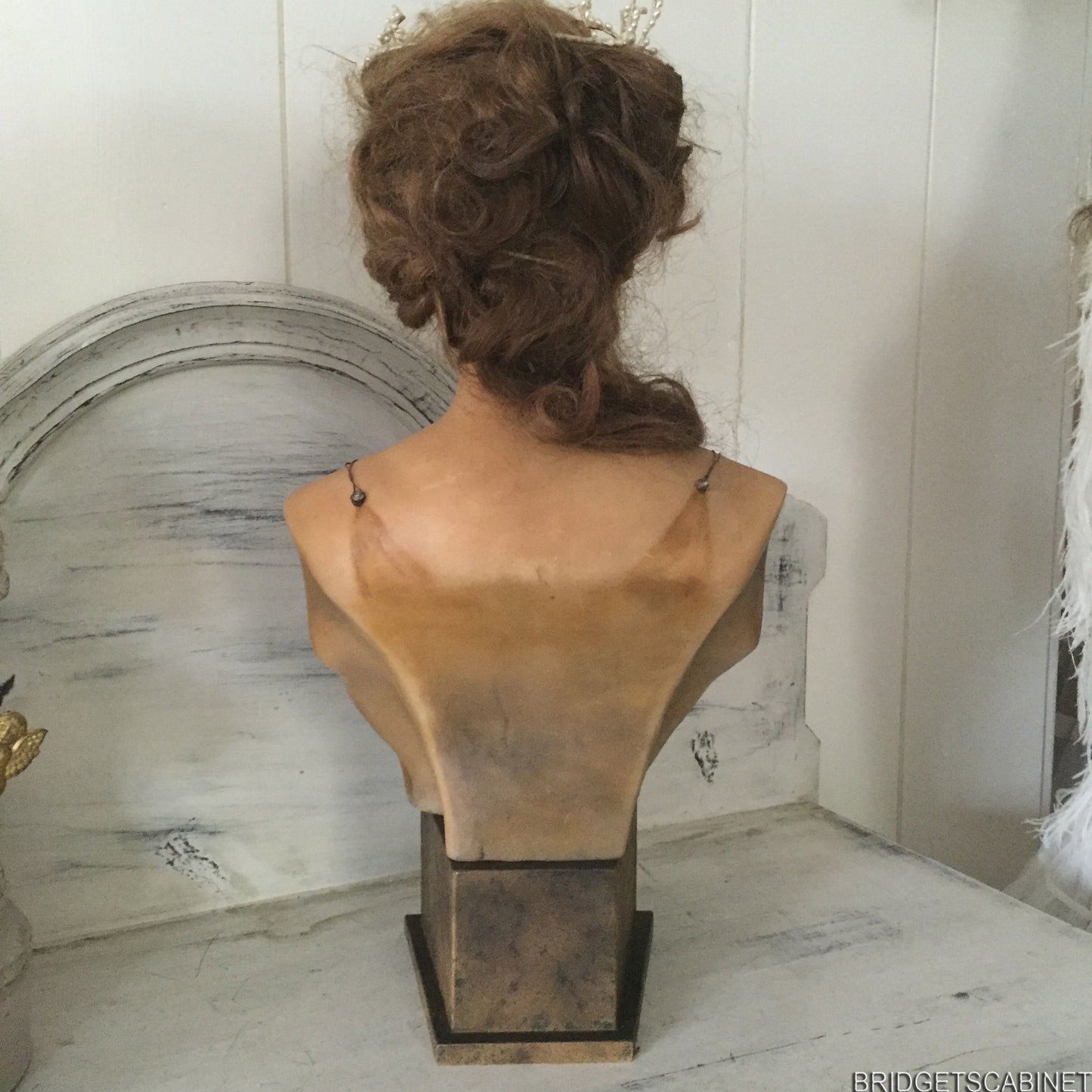 1920 French Wax Bust Art Deco