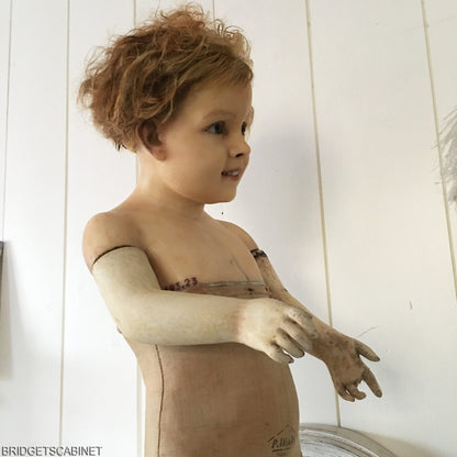 1900s Fll-Size Wax Mannequin P. Imans