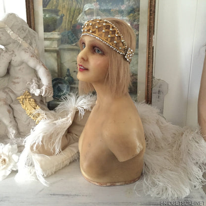 1910 Wax Bust Mannequin