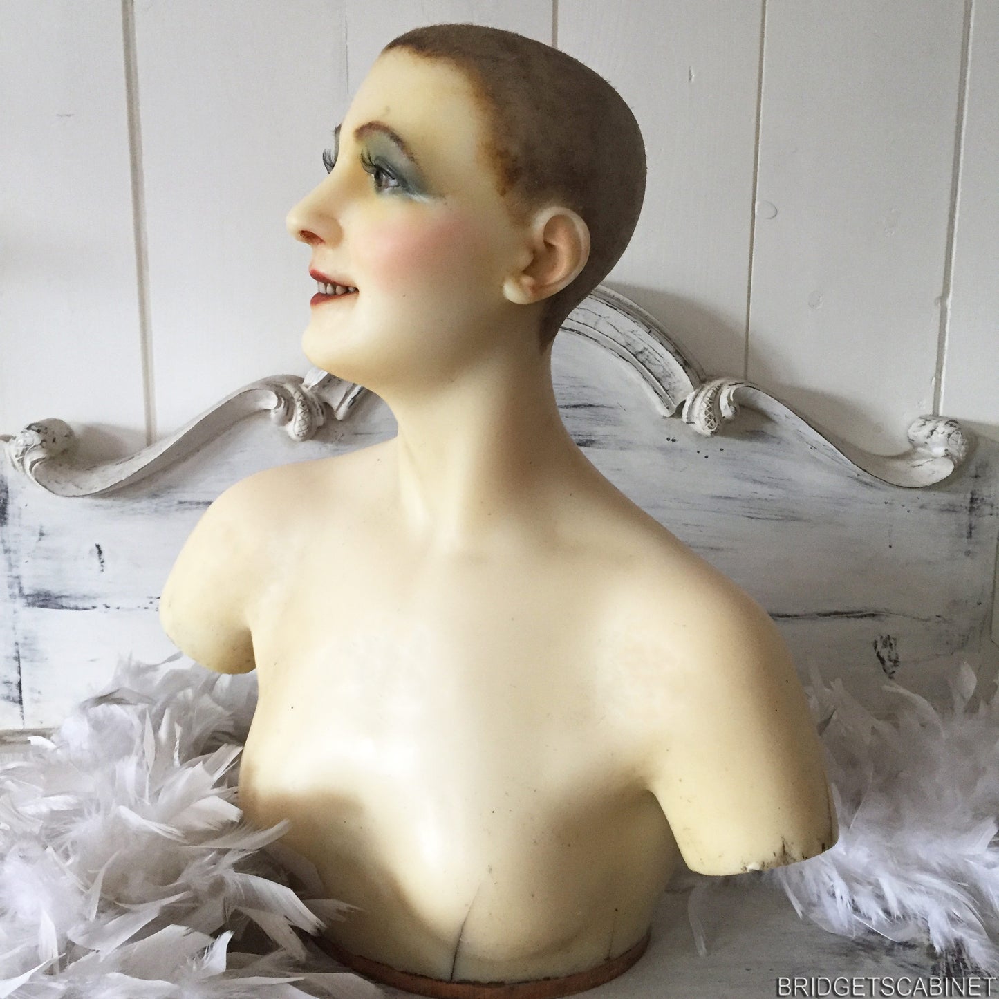 Antique Wax Bust French