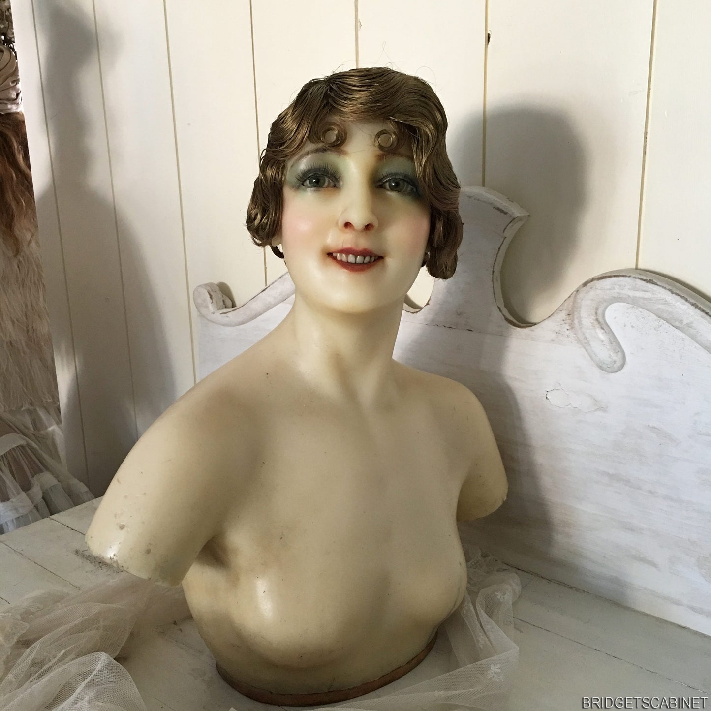 Antique Wax Bust French