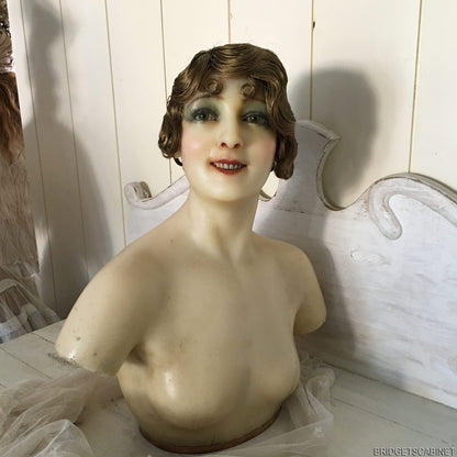 Antique Wax Bust French