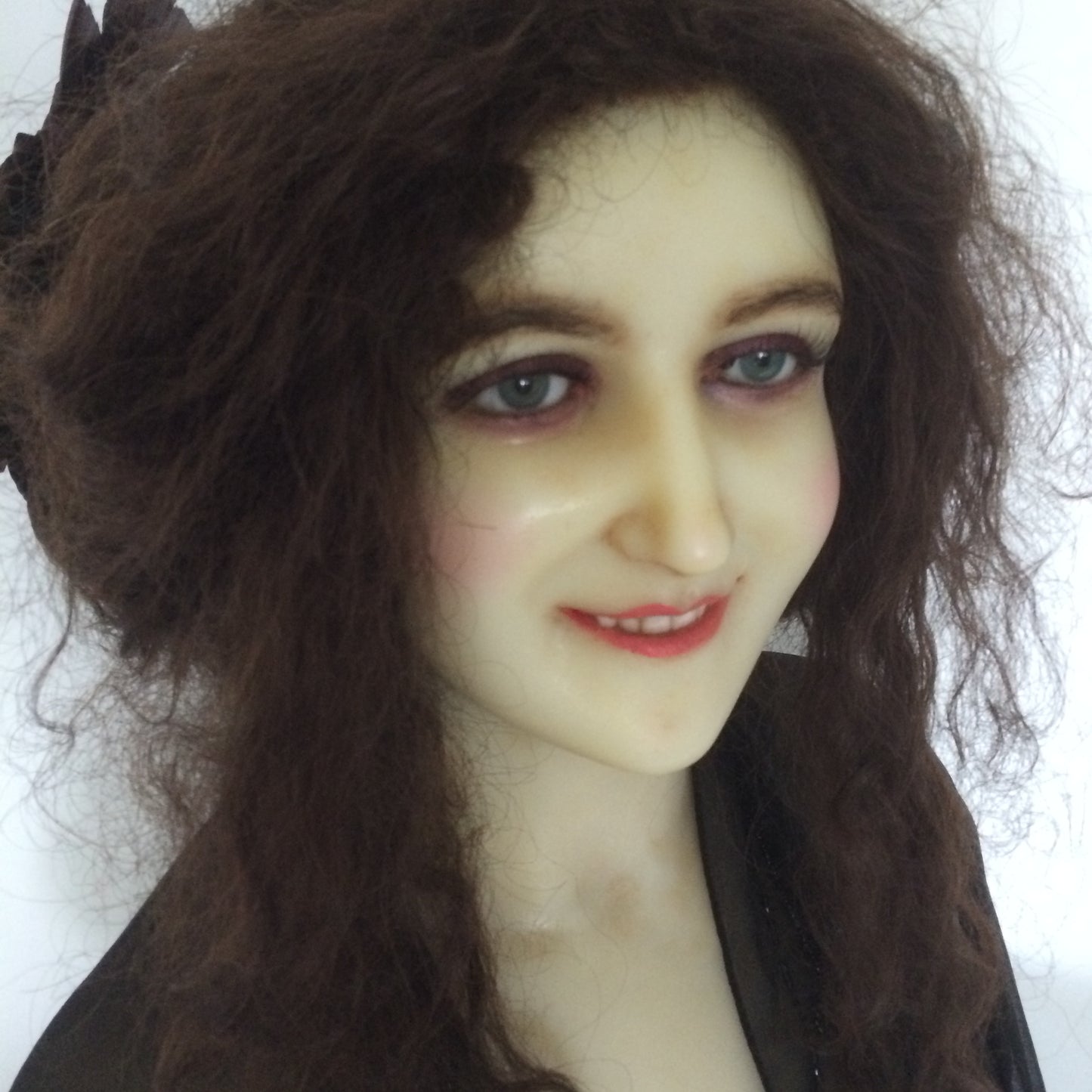 1920 P. Imans Wax Bust with Original Hair Jeanne
