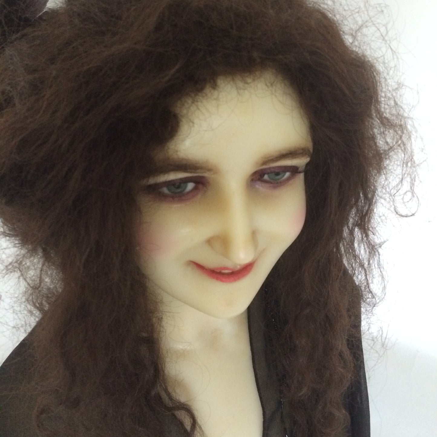 1920 P. Imans Wax Bust with Original Hair Jeanne