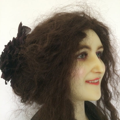 1920 P. Imans Wax Bust with Original Hair Jeanne