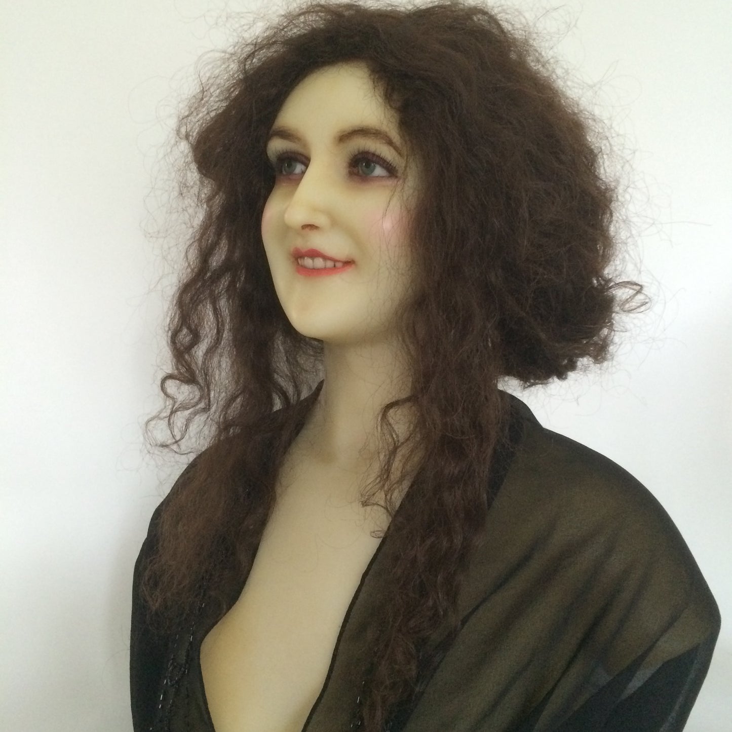 1920 P. Imans Wax Bust with Original Hair Jeanne