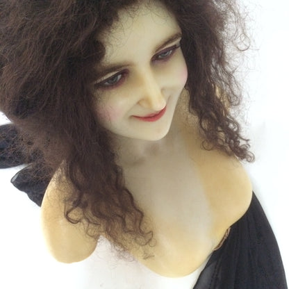 1920 P. Imans Wax Bust with Original Hair Jeanne