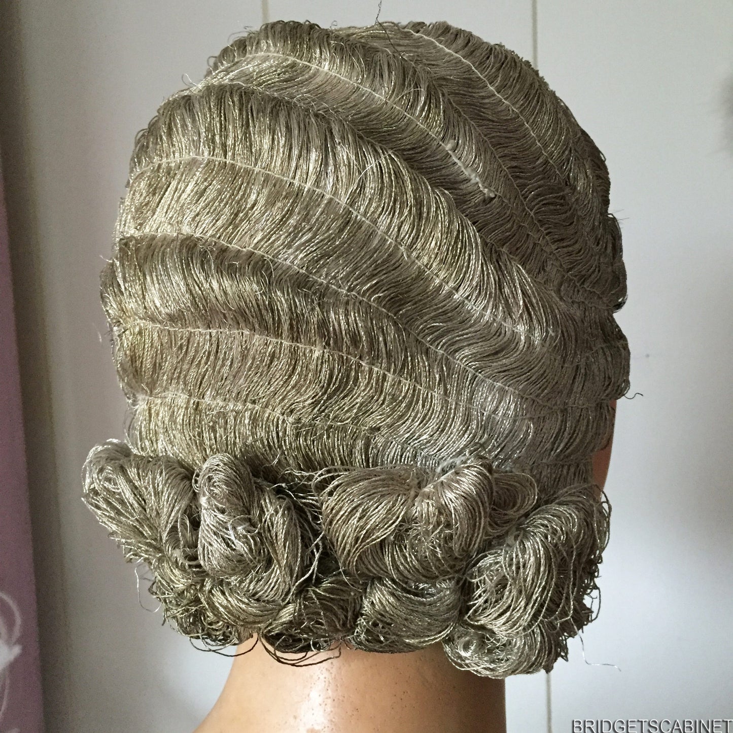 1920s Metal Bullion Flapper Wig