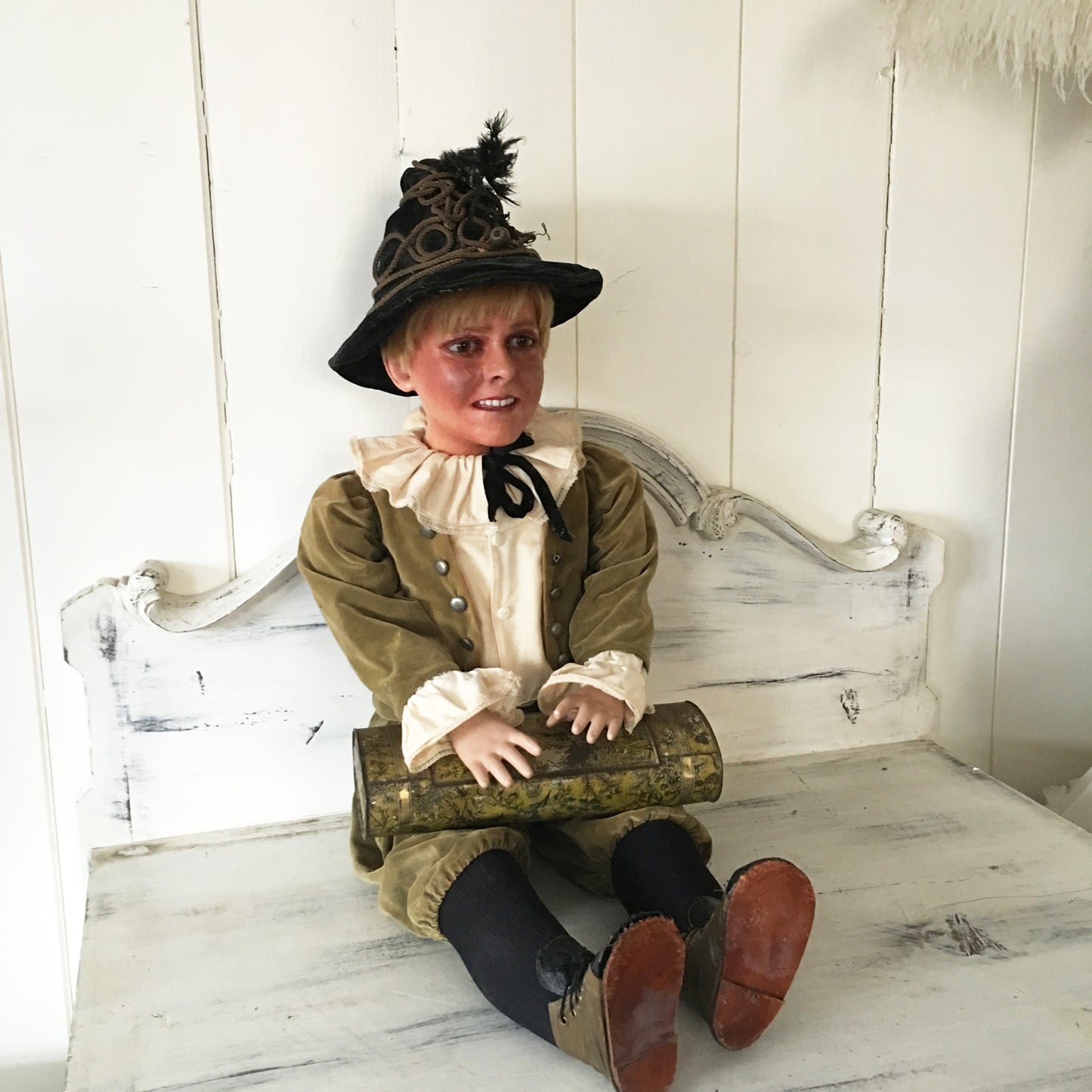 1900s Wax Victorian Boy Doll