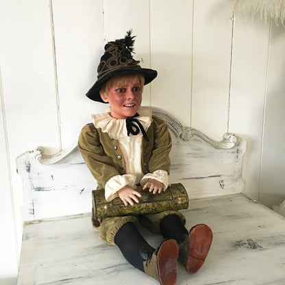 1900s Wax Victorian Boy Doll