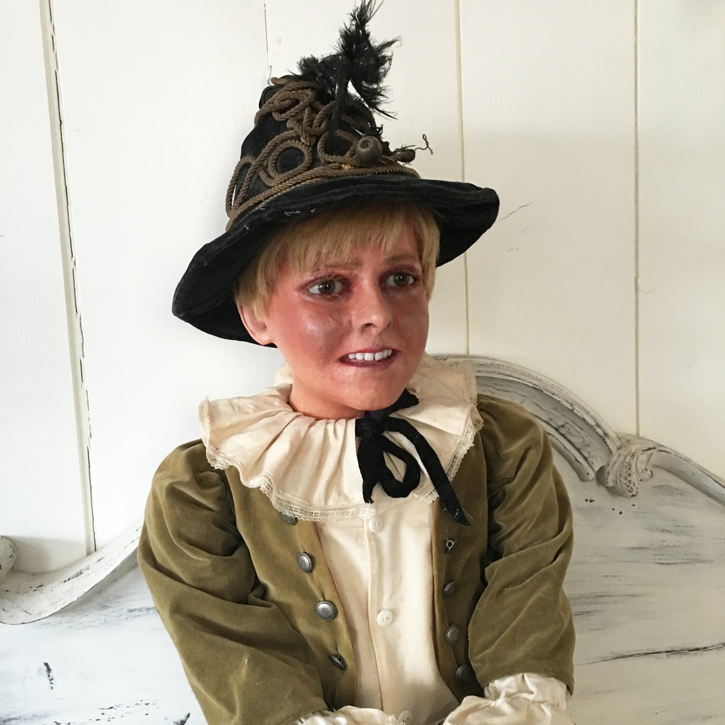 1900s Wax Victorian Boy Doll