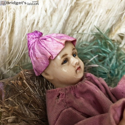 1900s Baby Jesus Wax Child Doll