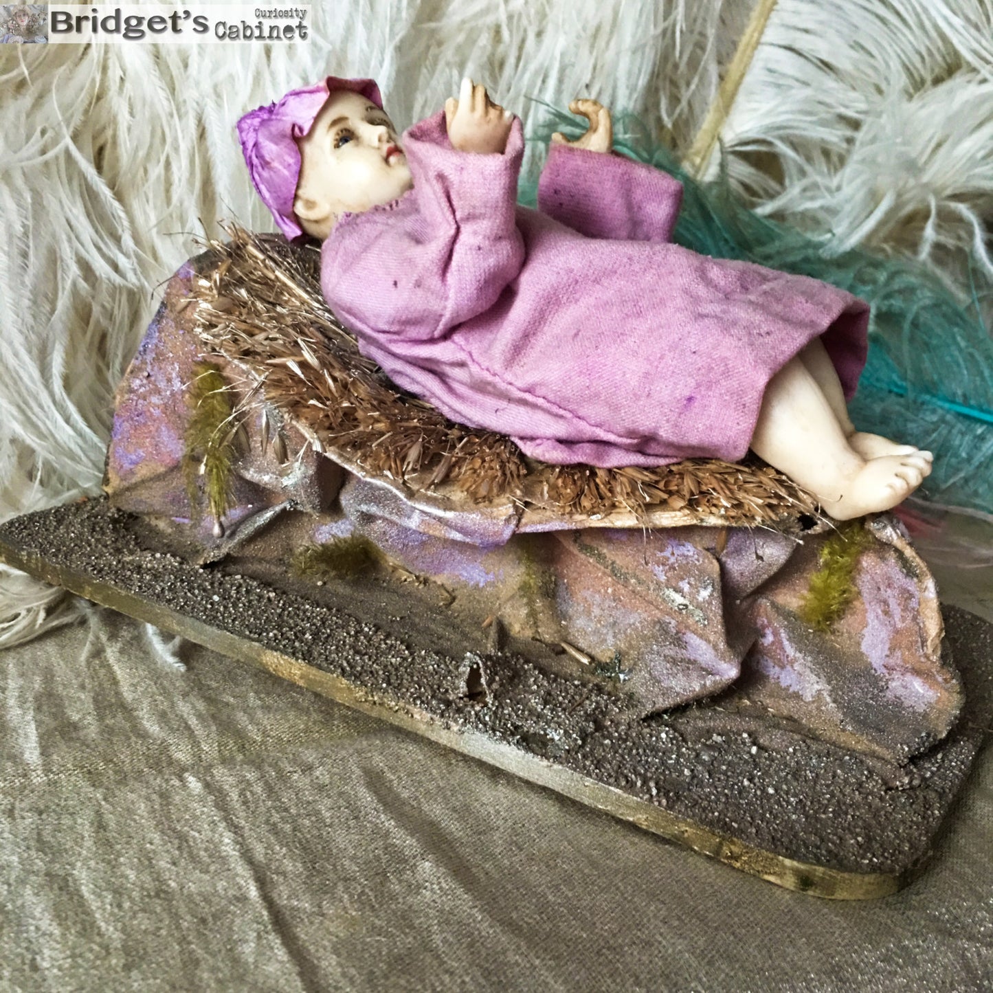 1900s Baby Jesus Wax Child Doll