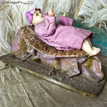 1900s Baby Jesus Wax Child Doll