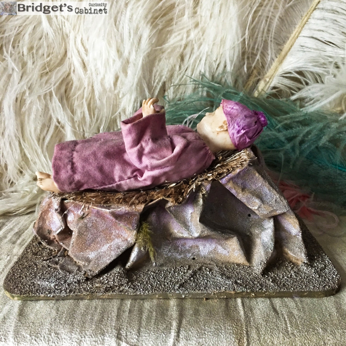 1900s Baby Jesus Wax Child Doll