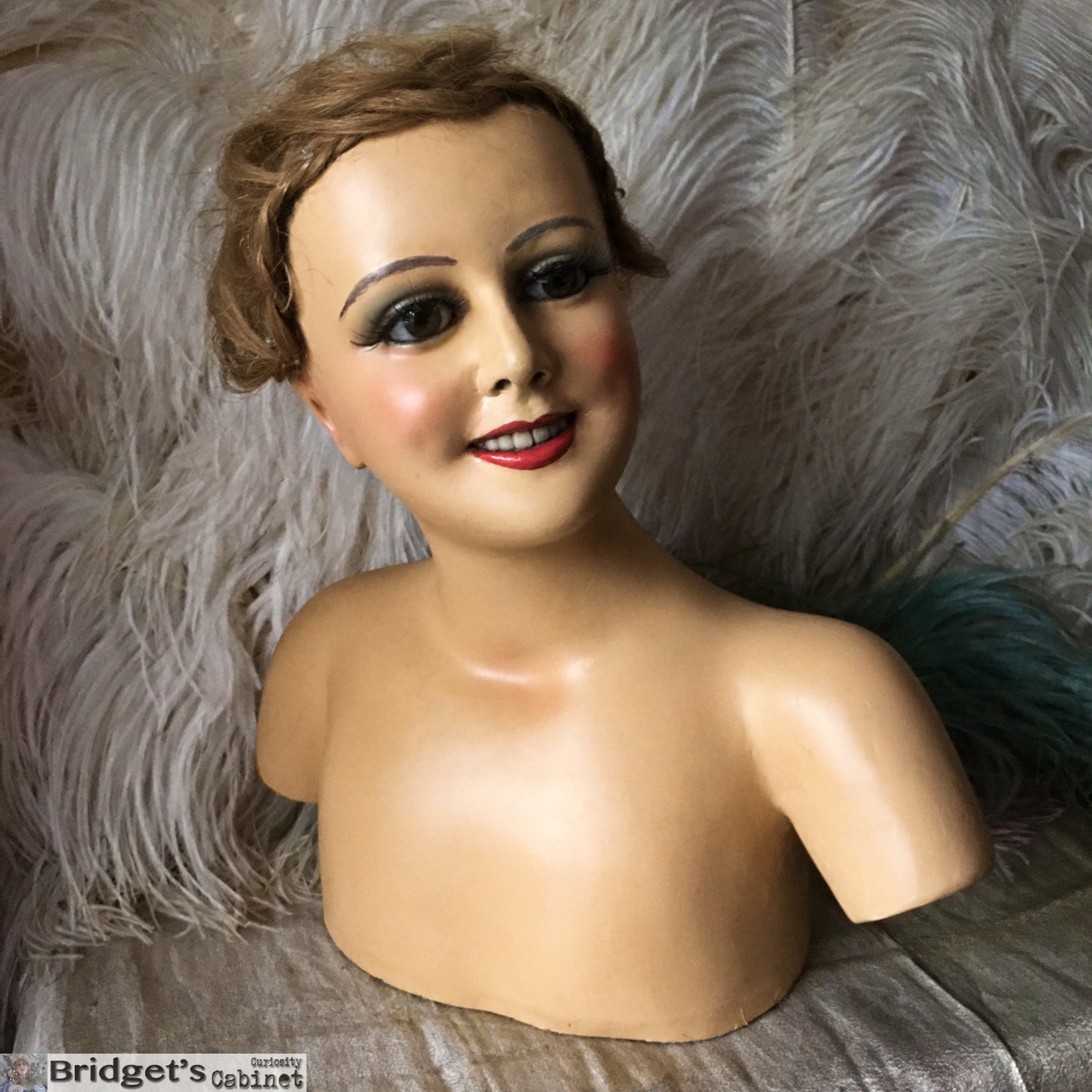 1920 Wax Child Bust