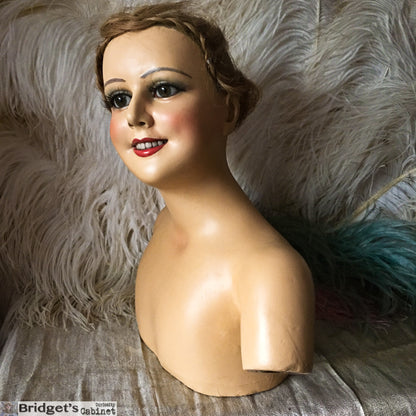1920 Wax Child Bust