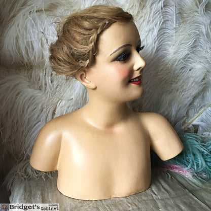 1920 Wax Child Bust