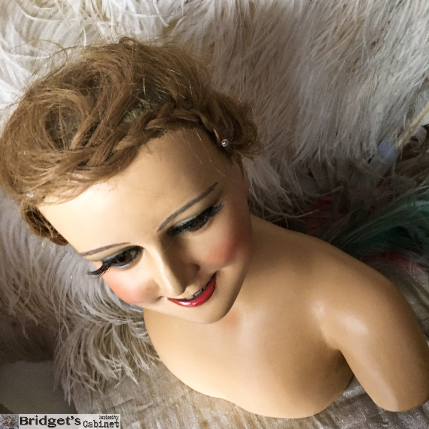 1920 Wax Child Bust