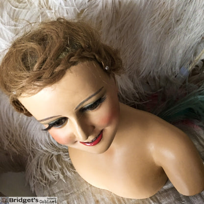 1920 Wax Child Bust