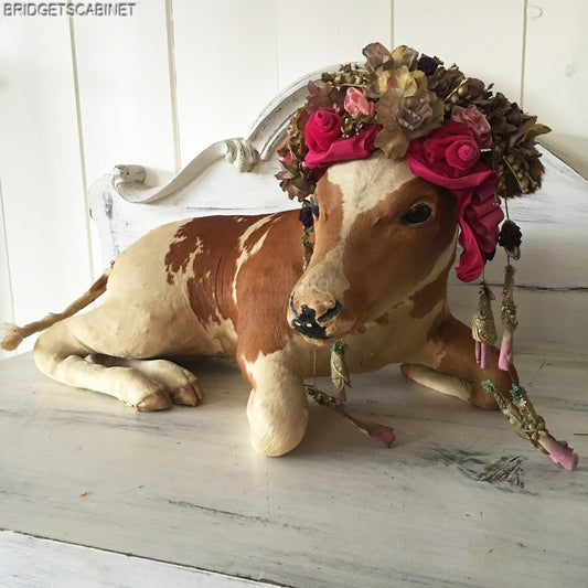Antique Mini Taxidermy Calf