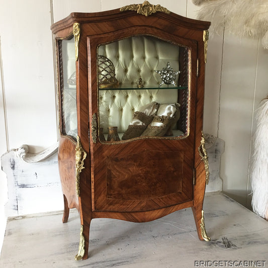 Antique French Doll Display Cabinet