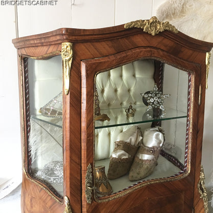 Antique French Doll Display Cabinet