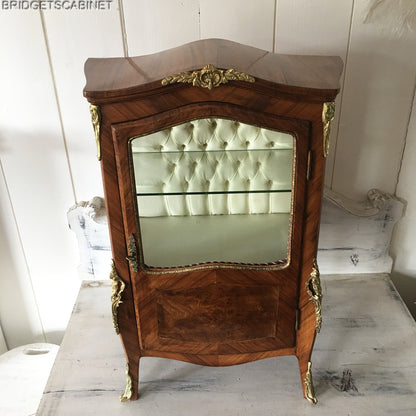 Antique French Doll Display Cabinet