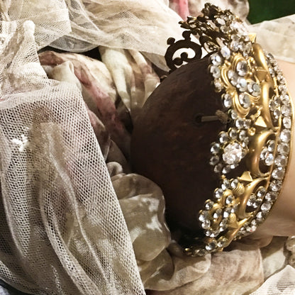 19th Century Santos Wax Relik Head