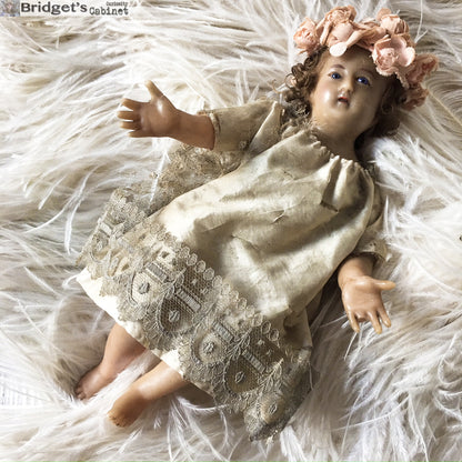 1900s Baby Jesus Wax Child