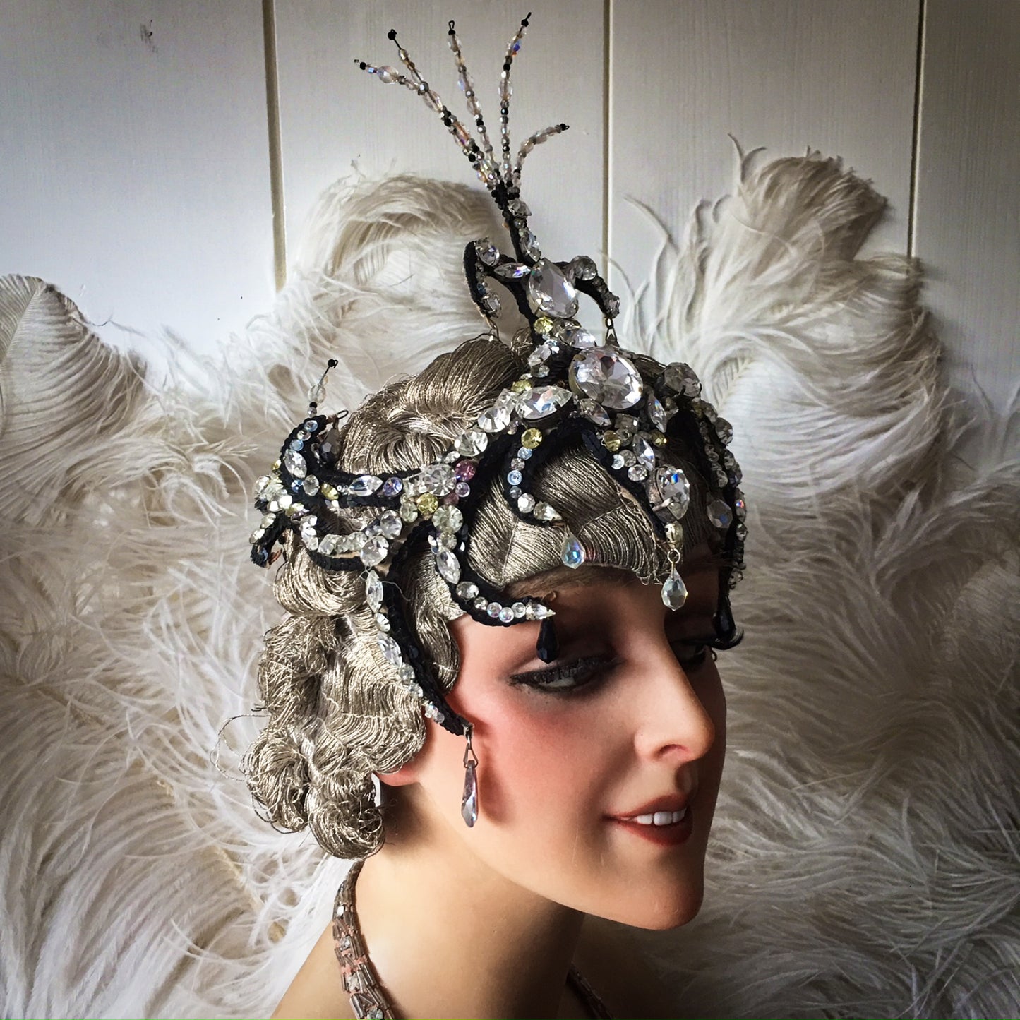 1920s Stage Rhinestone Headdress Lido