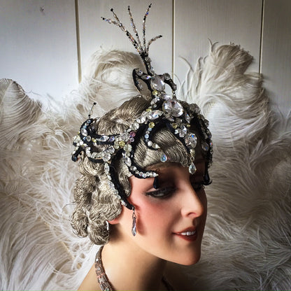 1920s Stage Rhinestone Headdress Lido