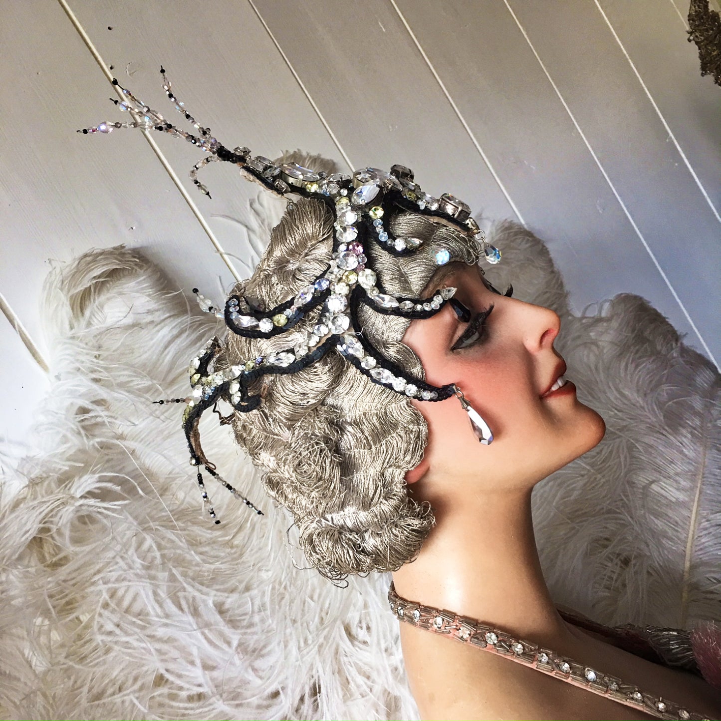1920s Stage Rhinestone Headdress Lido