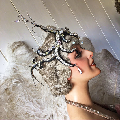 1920s Stage Rhinestone Headdress Lido