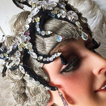 1920s Stage Rhinestone Headdress Lido