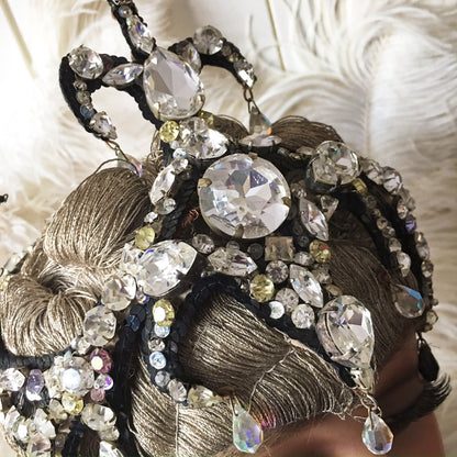 1920s Stage Rhinestone Headdress Lido