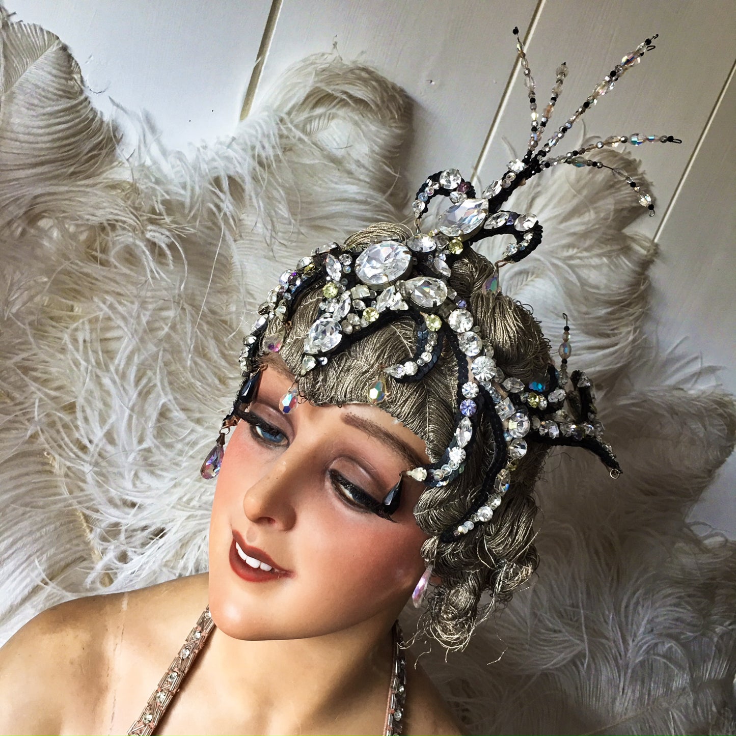 1920s Stage Rhinestone Headdress Lido