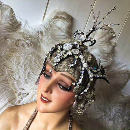 1920s Stage Rhinestone Headdress Lido
