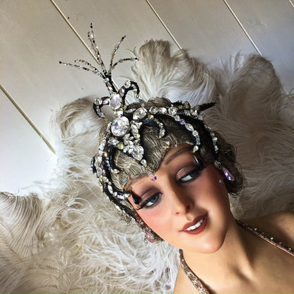 1920s Stage Rhinestone Headdress Lido